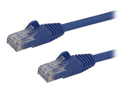 StarTech.com 100ft CAT6 Ethernet Cable, 10 Gigabit Snagless RJ45 650MHz 100W PoE Patch Cord, CAT 6 10GbE UTP Network Cable w/Strain Relief, Blue, Fluke Tested/Wiring is UL Certified/TIA - Category 6 - 24AWG (N6PATCH100BL) - Patch cable - RJ-45 (M) to RJ-45 (M) - 30.5 m - UTP - CAT 6 - snagless - blue - for P/N: USB2001EXT2PNA, USB2002EXT2NA, USB2004EXT2NA, USB2G4LEXT2NA, USB3004EXT2