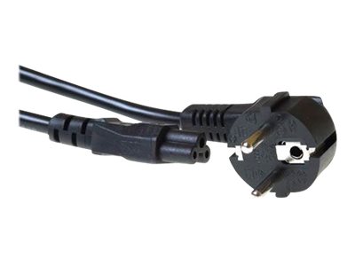 Voedingskabel - IEC 60320 C5 naar CEE 7/7 (M) - 230 Volt wisselstroom V - 3 m - 90° connector - zwart
