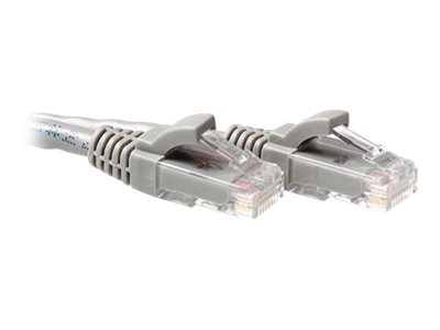 Grijze 4 meter U/UTP CAT6A patchkabel snagless met RJ45 connectoren - PolyBag