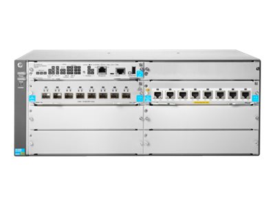 HPE Aruba 5406R 8-port 1/2.5/5/10GBASE-T PoE+ / 8-port SFP+ (No PSU) v3 zl2 - Switch - Managed - 8 x 1 Gigabit / 10 Gigabit SFP+ + 8 x 1/2.5/5/10GBase-T (PoE+) - rack-mountable - PoE+