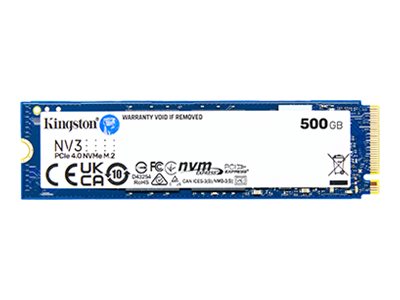 Kingston NV3 - SSD - 500 GB - internal - M.2 2280 - PCIe 4.0 x4 (NVMe)