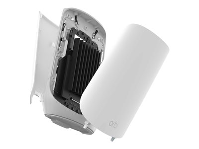 NETGEAR Orbi RBK763S - Wi-Fi system - (router, 2 extenders) - up to 7,500 sq.ft - mesh 1GbE - Wi-Fi 6 - Tri-Band