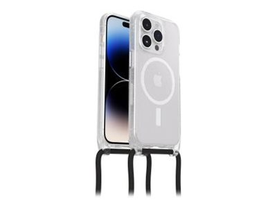OtterBox React Series - Back cover for mobile phone - necklace - MagSafe compatibility - stardust (clear glitter) - for Apple iPhone 14 Pro