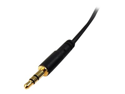 StarTech.com 3.5mm Audio Cable - 10 ft - Slim - M / M - AUX Cable - Male to Male Audio Cable - AUX Cord - Headphone Cable - Auxiliary Cable (MU10MMS) - Audio cable - mini-phone stereo 3.5 mm male to mini-phone stereo 3.5 mm male - 3 m - black - for P/N: KITBXAVHDPEU, KITBXAVHDPNA, KITBXAVHDPUK, KITBXDOCKPEU, KITBXDOCKPNA, KITBXDOCKPUK