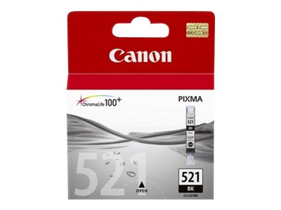 Canon CLI-521BK - 9 ml - photo black - original - ink tank - for PIXMA iP3600, iP4700, MP540, MP550, MP560, MP620, MP630, MP640, MP980, MP990, MX860, MX870