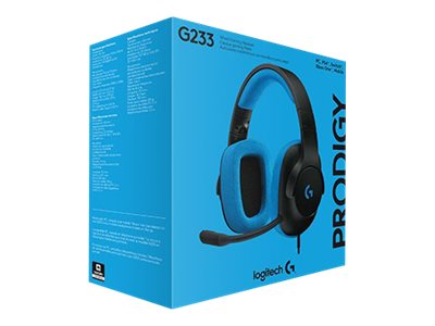G233 Prodigy Wired Headset - BLACK/CYAN