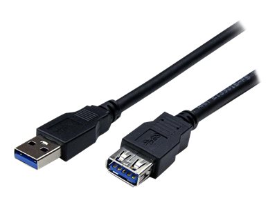 StarTech.com 2m Black SuperSpeed USB 3.0 Extension Cable A to A - Male to Female USB 3.0 Extender Cable - USB 3.0 Extension Cord - 2 meter (USB3SEXT2MBK) - USB extension cable - USB Type A (F) to USB Type A (M) - USB 3.0 - 2 m - black - for P/N: HB30A4AIB, SV211DPUA4K, SV211HDUA4K, USB2001EXT2NA, USB2002EXT2NA, USB2004EXT2NA