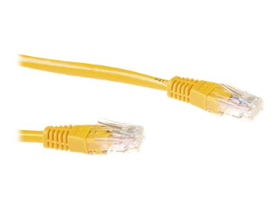 ACT - Patch cable - RJ-45 (M) - RJ-45 (M) - 50 cm - UTP - CAT 6a - yellow, RAL 1023