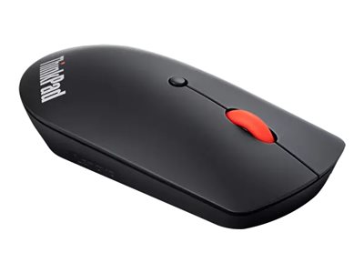 Lenovo ThinkPad Silent - Mouse - right and left-handed - blue optical - 3 buttons - wireless - Bluetooth 5.0 - black - retail