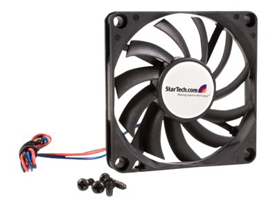 StarTech.com Replacement 70mm TX3 Dual Ball Bearing CPU Cooler Fan - 3 pin case Fan - TX3 Fan - 70mm Fan (FAN7X10TX3) - Case fan - 70 mm - black
