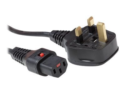 POWERCORD UK - C13 LOCK  2.00M. 1 stk