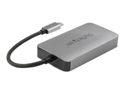 StarTech.com USB 3.1 Type-C to Dual Link DVI-I Adapter - Digital Only - 2560 x 1600 - Active USB-C to DVI Video Adapter Converter (CDP2DVIDP) - Adapter - dual link - 24 pin USB-C (M) to DVI-I (F) - USB 3.1 - 15.2 cm - active - space grey - for P/N: TB4CDOCK