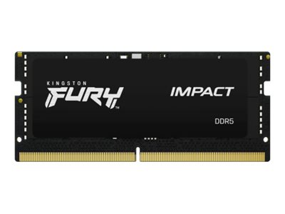 Kingston FURY Impact - DDR5 - kit - 32 GB: 2 x 16 GB - SO-DIMM 262-pin - 6400 MHz / PC5-51200 - CL38 - 1.35 V - on-die ECC