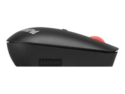Lenovo ThinkPad Compact - Mouse - right and left-handed - optical - 4 buttons - wireless - 2.4 GHz - USB-C wireless receiver - black - OEM