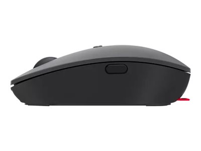 Lenovo Go - Mouse - ergonomic - right and left-handed - blue optical - 5 buttons - wireless - 2.4 GHz - USB-C wireless receiver - storm grey - for ThinkPad X1 Yoga Gen 8 21HQ