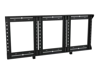 Middle Atlantic C3 Series Credenza Frame - 3 Bay Credenza Frame - 32in Height - Mounting component (3 bay frame) - steel - black - cabinet unit