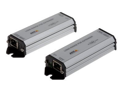 AXIS Long range PoE Extender kit - Repeater - 100Mb LAN - 10Base-T, 100Base-TX - RJ-45 / RJ-45 - up to 1 km - for AXIS AXIS P3245, C1410, D3110, M4308, P1385, Q1942, Q1951, Q1952, Q6315, W400, M55 Series