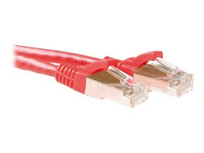 ACT - Patch cable - RJ-45 (M) - RJ-45 (M) - 50 cm - screened shielded twisted pair (SSTP) - CAT 6a - snagless - red, RAL 3031
