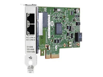 HPE 361T - Network adapter - PCIe 2.0 x4 low profile - Gigabit Ethernet x 2 - for ProLiant DL360 Gen10, DL388p Gen8