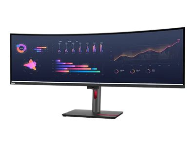 Lenovo ThinkVision P49w-30 - LED monitor - curved - 49\" - 5120 x 1440 @ 60 Hz - IPS - 350 cd/m² - 2000:1 - DisplayHDR 10 - 4 ms - Thunderbolt 4, 2xHDMI, DisplayPort - speakers - raven black - Campus