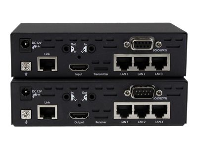 StarTech.com HDMI over CAT5 HDBaseT Extender - Power over Cable - IR - RS232 - 10/100 Ethernet - Ultra HD 4K - 330 ft (100m) (ST121HDBT5) - Video/audio/infrared/serial extender - over CAT 5 - up to 100 m - for P/N: SVA12M2NEUA, SVA12M5NA