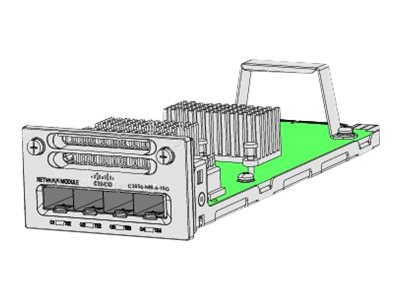 Cisco - Expansion module - 10GbE - 4 ports - refurbished - for Catalyst 3850-12, 3850-12X48, 3850-24, 3850-48, ONE Catalyst 3850-12