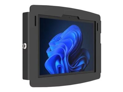 Compulocks Surface Go (1-4 Gen) Space Enclosure Wall Mount - Enclosure - for tablet - lockable - high-grade aluminium - black - screen size: 10\" - mounting interface: 100 x 100 mm - wall-mountable - for Microsoft Surface Go, Go 2, Go 2 for Business,