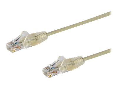 StarTech.com 1m Slim LSZH CAT6 Ethernet Cable, 10 Gigabit Snagless RJ45 100W PoE Patch Cord, CAT 6 10GbE UTP Network Cable w/Strain Relief, Grey, Fluke Tested/ETL, Low Smoke Zero Halogen - Category 6 - 28AWG (N6PAT100CMGRS) - Patch cable - RJ-45 (M) to RJ-45 (M) - 1 m - CAT 6 - snagless - grey