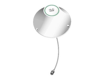 Cisco 4G Indoor Ceiling-Mount Omnidirectional Antenna - Antenna - 1.5 dBi (for 700 - 960 MHz), 1 dBi (for 700 - 960 MHz), 1.7 dBi (for 1.7 - 2.2 GHz), 3.2 dBi (for 1.7 - 2.2 GHz), 3 dBi (for 2.5 - 2.7 GHz), 4 dBi (for 2.5 - 2.7 GHz) - omni-directional - ceiling mountable, wall-mountable, indoor - white - for 3G wireless Enhanced High-Speed WAN Interface Card