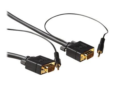 ACT Ultra High Performance - VGA-kabel - HD-15, miniconnector stereo 3,5 mm  (M) naar HD-15, miniconnector stereo 3,5 mm  (M) - 5 m - zwart