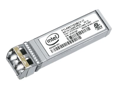 Intel Ethernet SFP+ SR Optics - SFP+ transceiver module - 10GbE - 1000Base-SX, 10GBase-SR - 850 nm - for Ethernet Converged Network Adapter X520, X710, Ethernet Server Adapter X520
