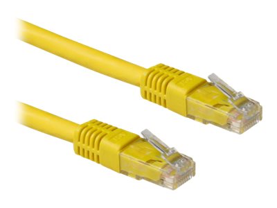 CAT6A U/UTP LSZH YELLOW  5.00M. 1 stk