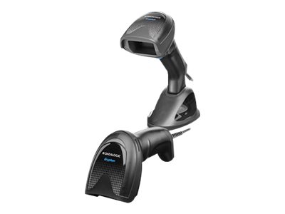Handheld Barcode Scanner Kit - Scanner / Permanent Base Station / USB Cable - Cable - Black - 1D 2D - Imager