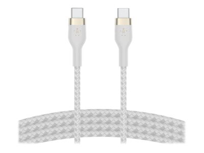 Belkin BoostCharge - USB cable - 24 pin USB-C (M) to 24 pin USB-C (M) - 1 m - white