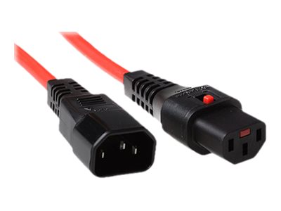 POWERCORD C13 LOCK-C14 RD 1.5M. 1 stk