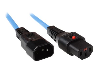 POWERCORD C13 LOCK-C14 BU 3.0M. 1 stk