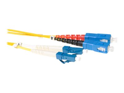 ACT LC-SC 9/125um OS2 Duplex fiber optic patchkabel 25 m