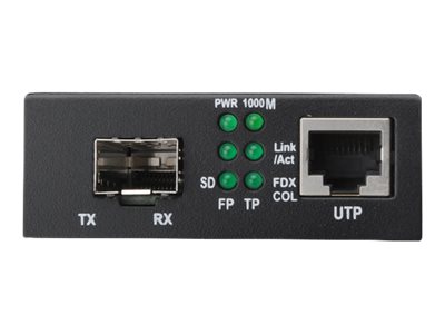 10 Gigabit Media Converter SFP supports 1 - 10G open slot