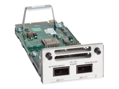 Cisco - Expansion module - 40 Gigabit QSFP+ x 2 - for Catalyst 9300