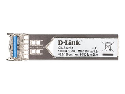 D-Link DIS S302SX - SFP (mini-GBIC) transceiver module - GigE - 1000Base-SX - up to 2 km