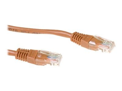 ACT CAT6 U/UTP patchkabel bruin 15 m
