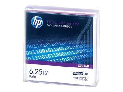 HPE Ultrium BaFe RW Custom Labeled Data Cartridge - 20 x LTO Ultrium 6 6.25 TB - labeled - purple - for StorageWorks SAS Rack-Mount Kit