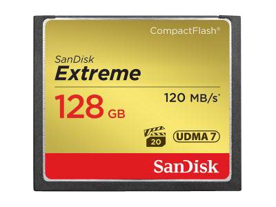 SanDisk Extreme - Flash memory card - 128 GB - 567x - CompactFlash