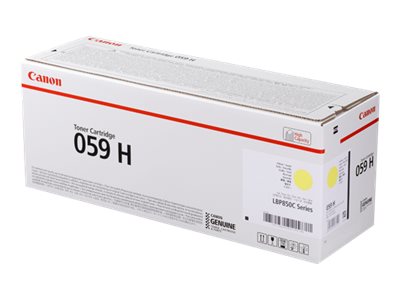 Canon 059 H - High capacity - yellow - original - toner cartridge - for i-SENSYS LBP852Cx, Satera LBP851C, LBP852Ci