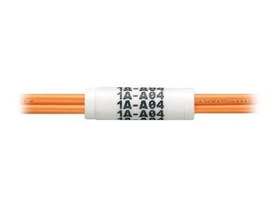 Panduit LabelCore Fiber Optic Cable Identification System - Cable sleeving kit - orange (pack of 100)