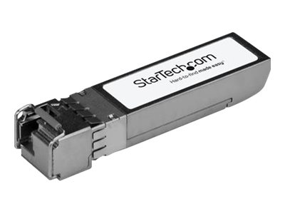 StarTech.com Brocade 10G-SFPP-BXD Compatible SFP+ Module, 10GBASE-BX-D, 10 Gigabit Ethernet Bi-Directional (BiDi) Fiber Single Strand SFP+, LC 10km, Mini GBIC Transceiver SFP Plus Module - Lifetime Warranty (10G-SFPP-BXD-ST) - SFP+ transceiver module (equivalent to: Brocade 10G-SFPP-BXD) - 10 GigE - 10GBase-BX - LC single-mode - up to 10 km - 1270 nm / 1330 nm