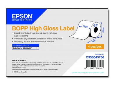 BOPP High Gloss LabelContinuous