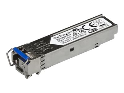 StarTech.com MSA Uncoded SFP Module, 1000BASE-BX, 1 Gigabit Ethernet Bi-Directional (BiDi) Fiber Single Strand SFP Transceiver (SMF), LC 10km , Mini GBIC Transceiver SFP Module, Upstream - Lifetime Warranty (SFP1000BXUST) - SFP (mini-GBIC) transceiver module - 1GbE - 1000Base-BX - LC single-mode - up to 10 km - 1310 (TX) / 1490 (RX) nm