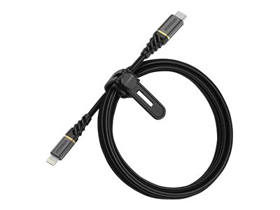OtterBox Premium - Lightning cable - Lightning male to USB-C male - 1 m - glamour black