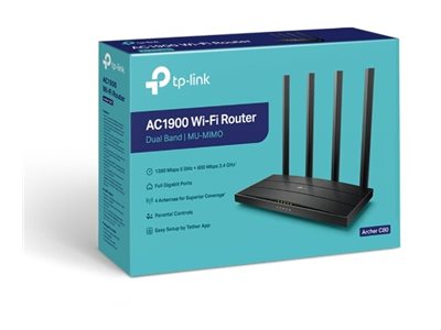 TP-Link Archer C80 V1 - Wireless router 4-port switch - 1GbE - Wi-Fi 5 - Dual Band